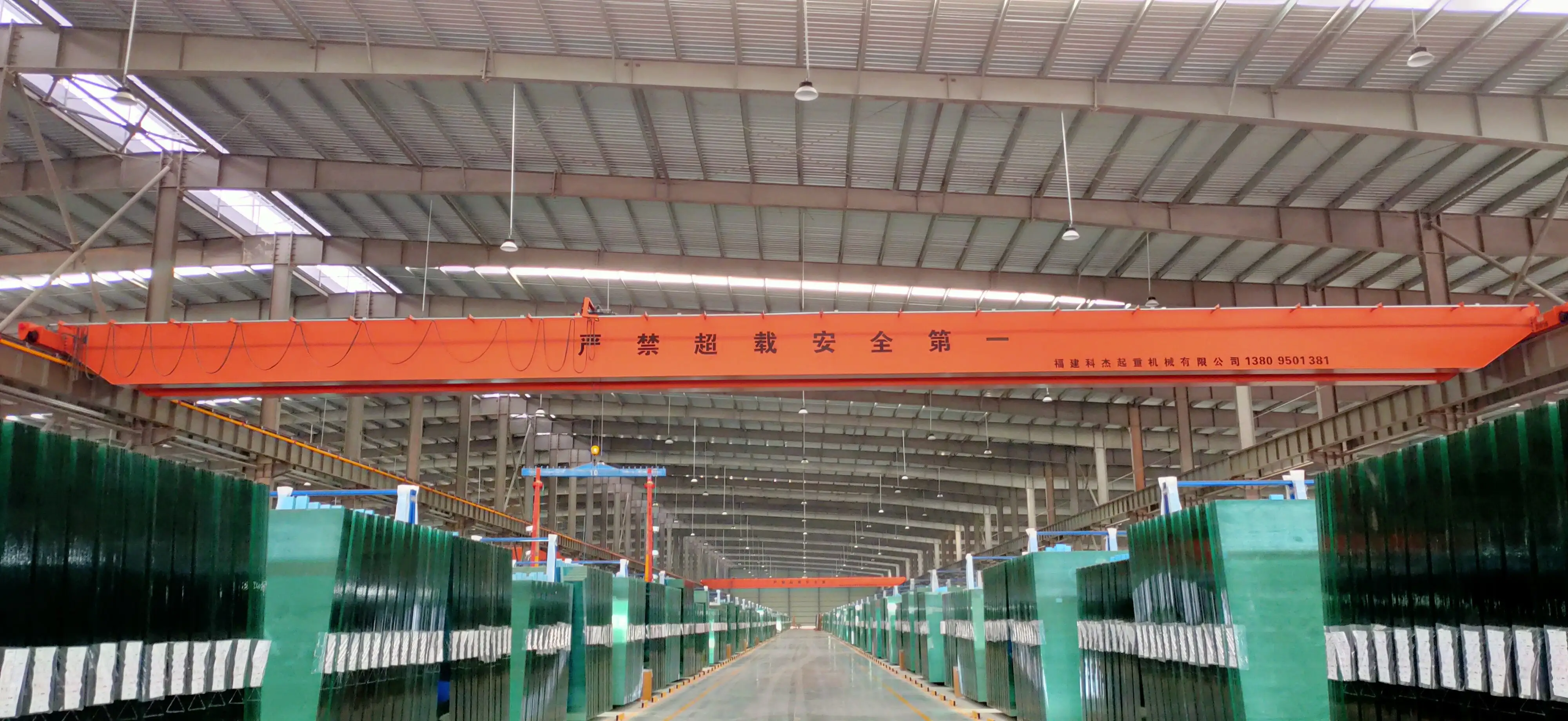 玻璃制造行业大跨度起重机